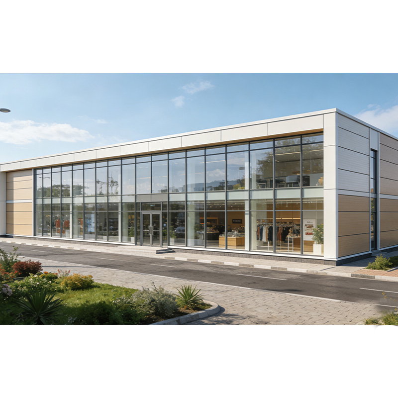 ISO CE Metal Steel Structurecommercial Building Custom Steel Structure Shopping Mall With Mezzanine