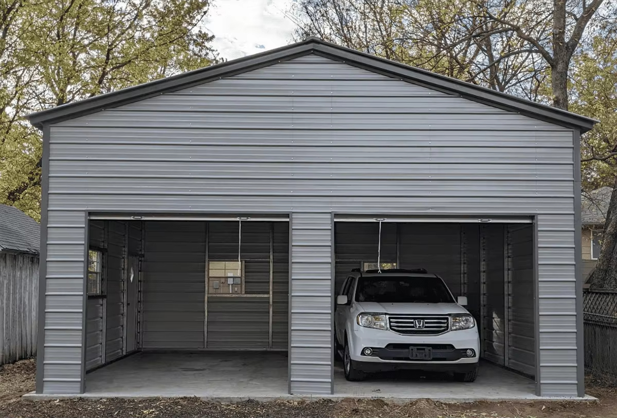 High Strength Steel Structure Garage Prefabricated Easy Installation for Residential Home Parking Use