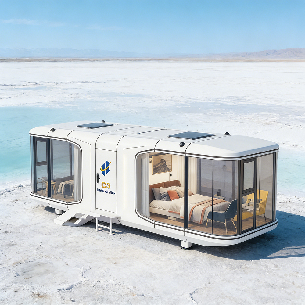 Prefab Modular Container Style Capsule House Modular Accommodation Unit Modern Glamping Cabin