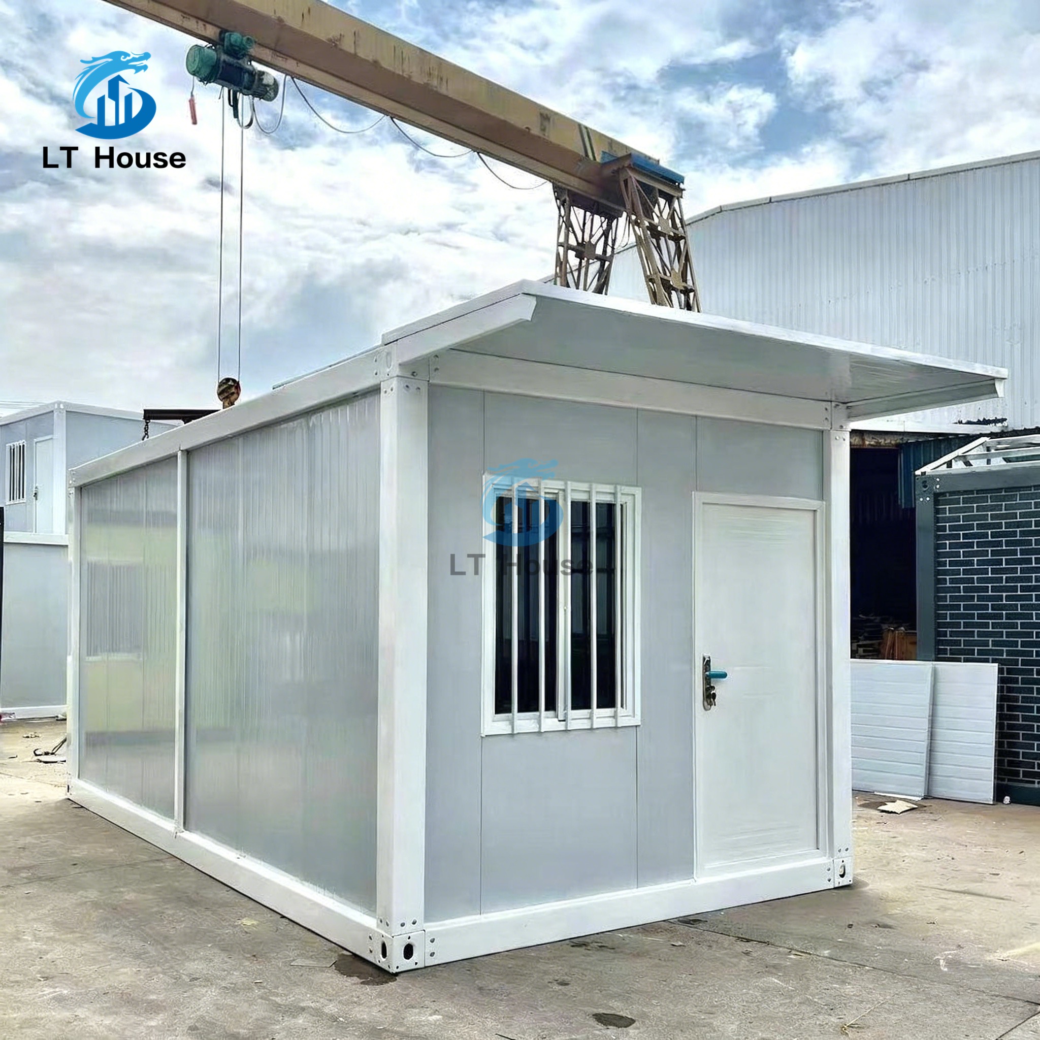 20ft 40ft Container House Prefabricated Modular Kit with PU Rockwool Panel Customized Mobile Office Camp Labor Accommodation