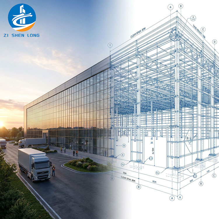 Prefabricated Steel Structure Warehouse Workshop Building Pre-Engineered Structural Steel Building