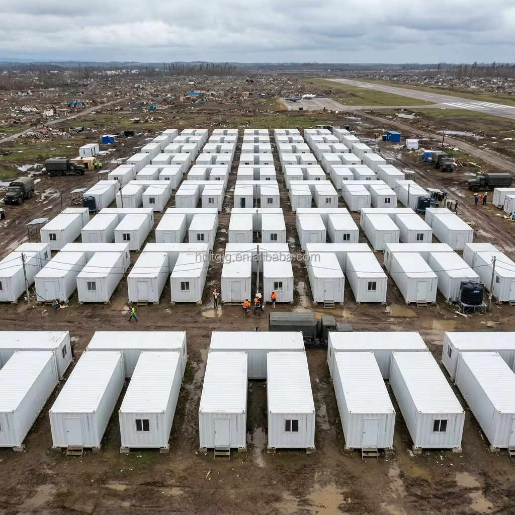 Neat Row Industrial Modular Container Dormitory for Labor Camp