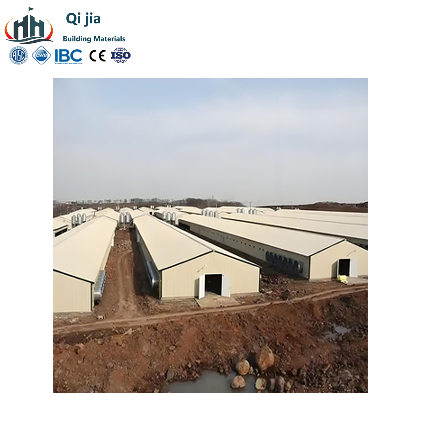Low Cost Large Metal Works Steel House for Farm Light Design Steel Structure Warehouse Workshop Materials Construction