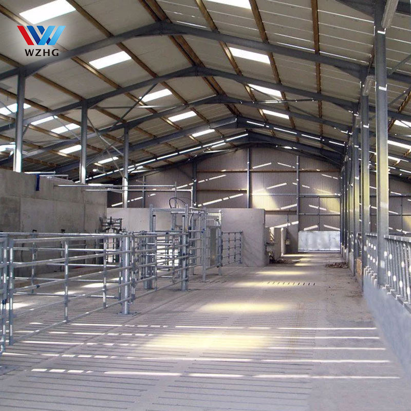 Low Cost Design Prefabricated Steel Structure Poultry Farm Prefab Slaughter House Equipment Cattle House