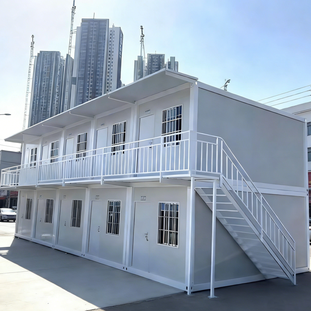 Customizable Sandwich-panel Container Houses Are Used for On-site Dormitory and Temporary Buildings at Construction Sites.