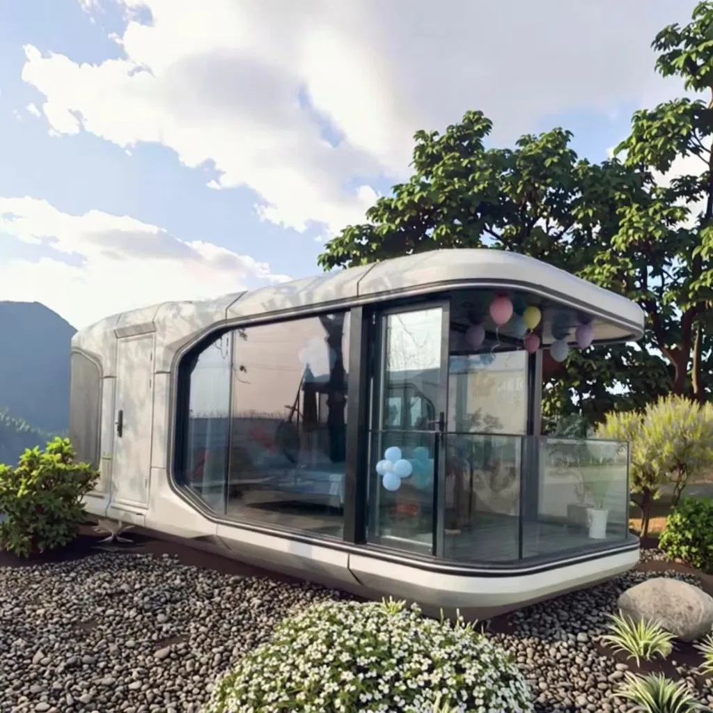 Outdoor Portable Expandable Space Capsule Tiny House Modern Modular Prefab Home for Hotel Airbnb Living Office Working Villa