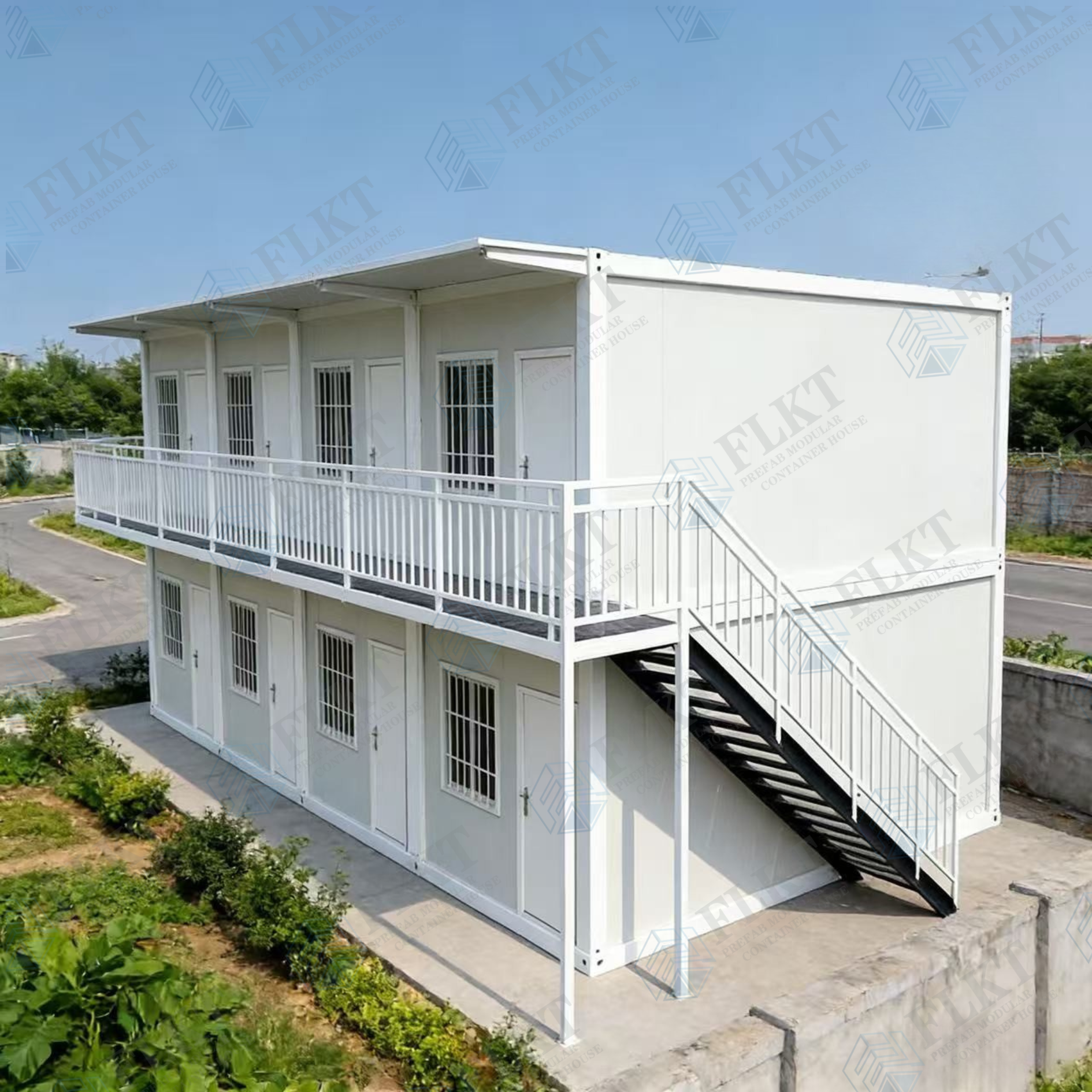 FLKT Fast Delivery Flatpack Container Unit Ready To Ship Prefabricated Modular Site Office Shipping Container House