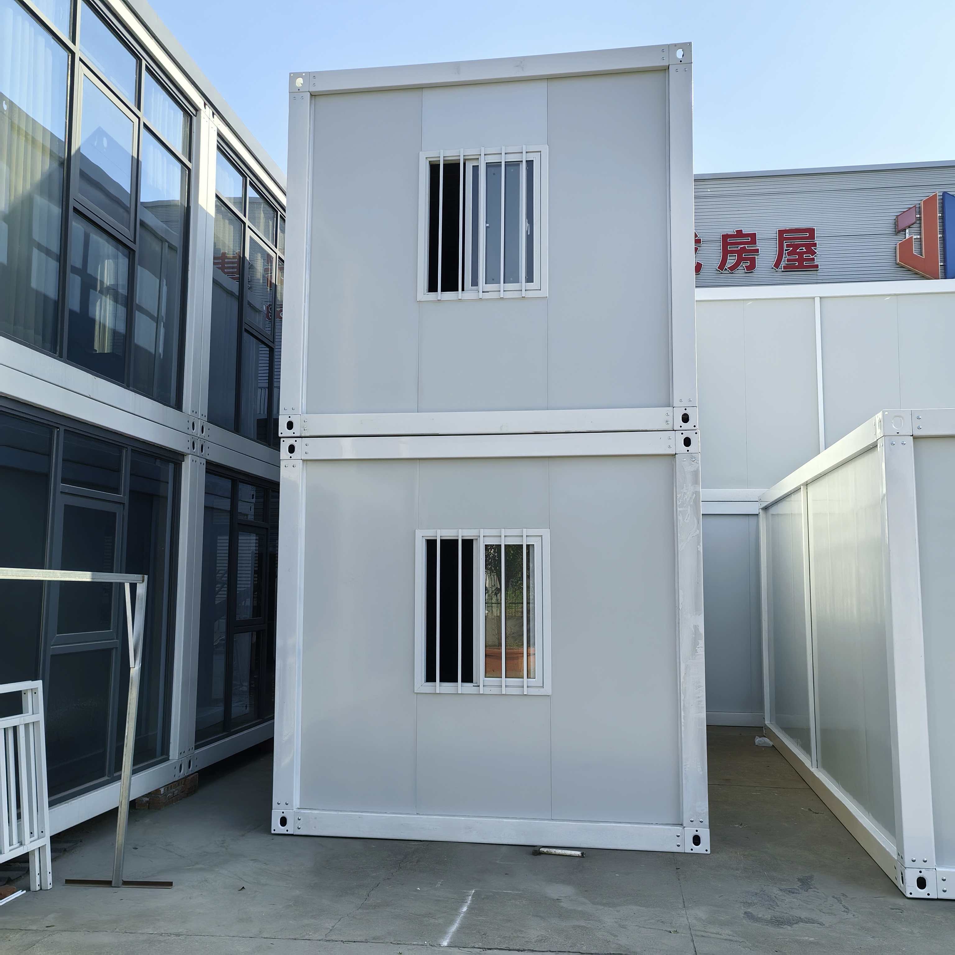 High Quality Fast Assembly Steel Sandwich Panel Container House Prefabricated Modular Office Building Living Space Modern Design