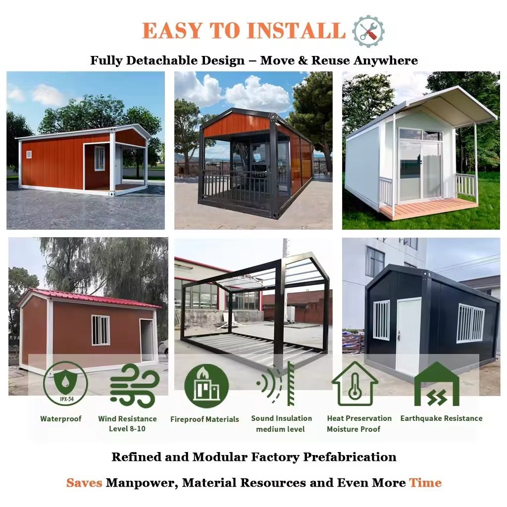 Factory Direct Eco-Friendly Foldable New Arrival Container House Modular Container House for Camping Site
