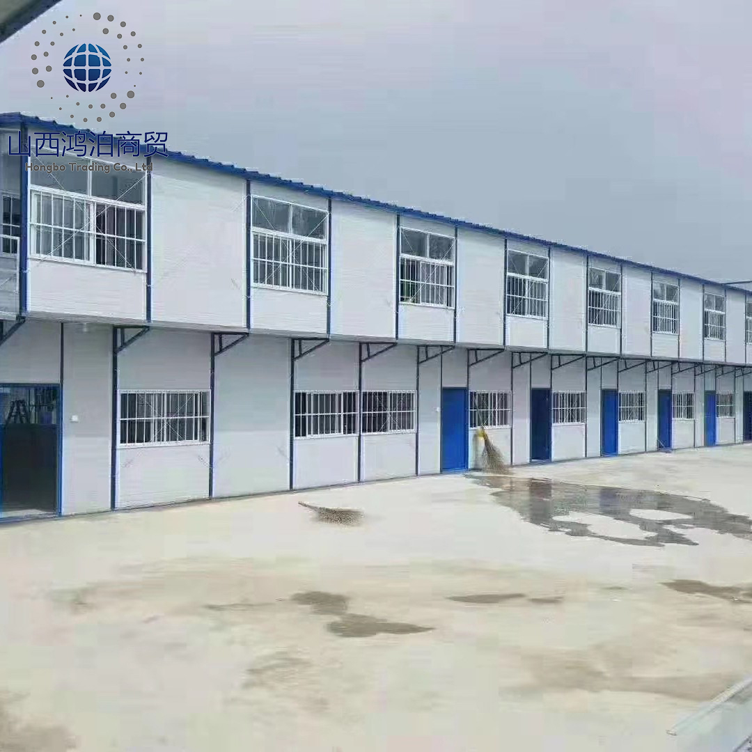 Industrial Insulated Light Steel Structure Double-storey Portable Prefabricated Modular Customized Accommodation Apartment for