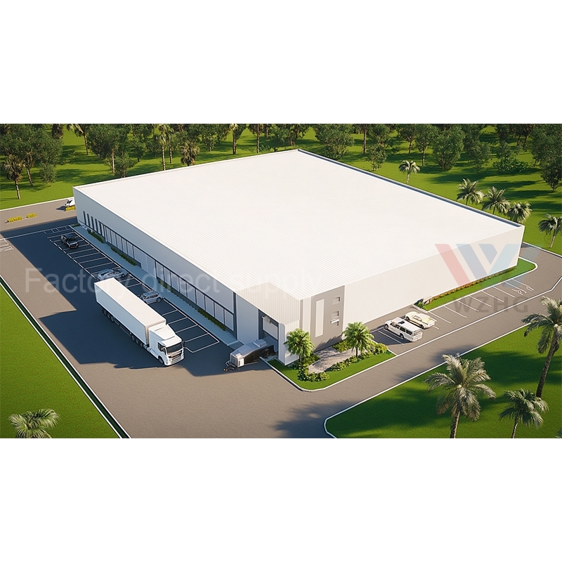 Prefabricated Heavy Steel Structure Workshop Building With Fireproof Wall Panels And Welding Services For Industrial Fabrication