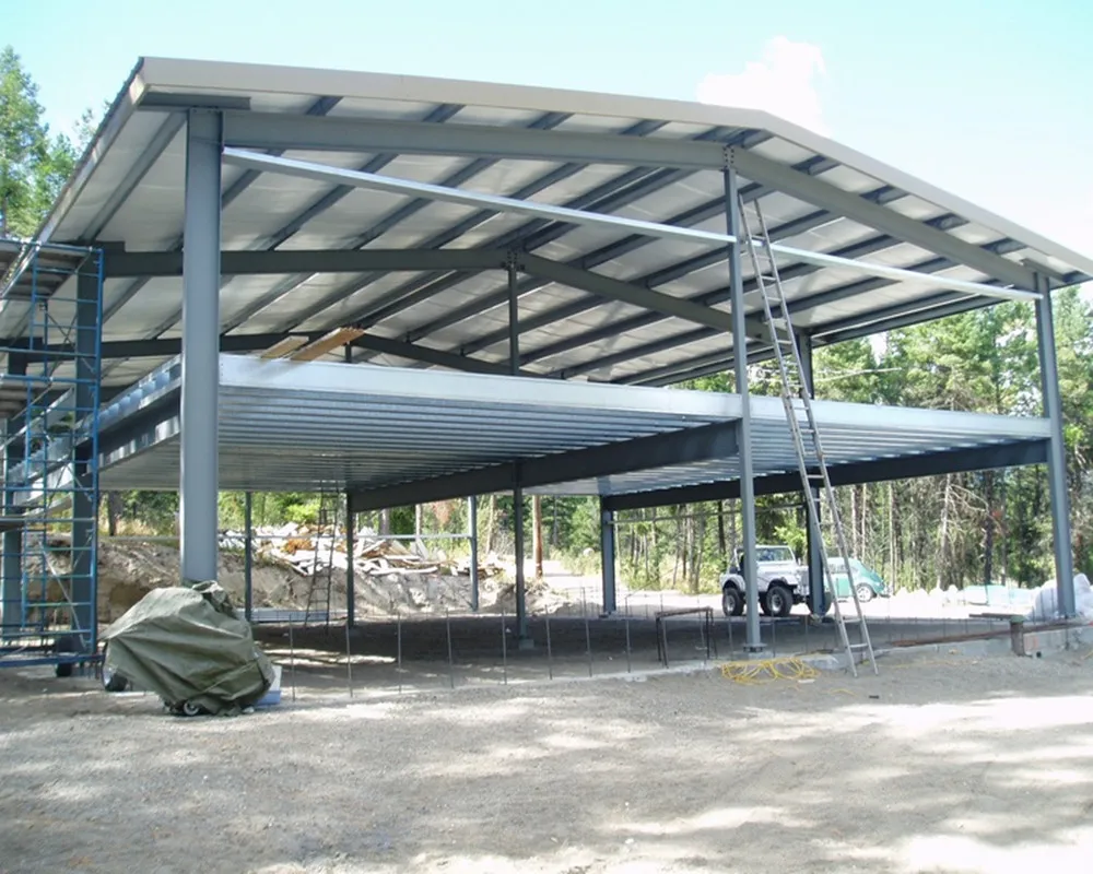 Insulated Sandwich Panel Prefab Steel Structure Portal Frame Factory Construction Metal Storage Warehouse Pre Engineered Building