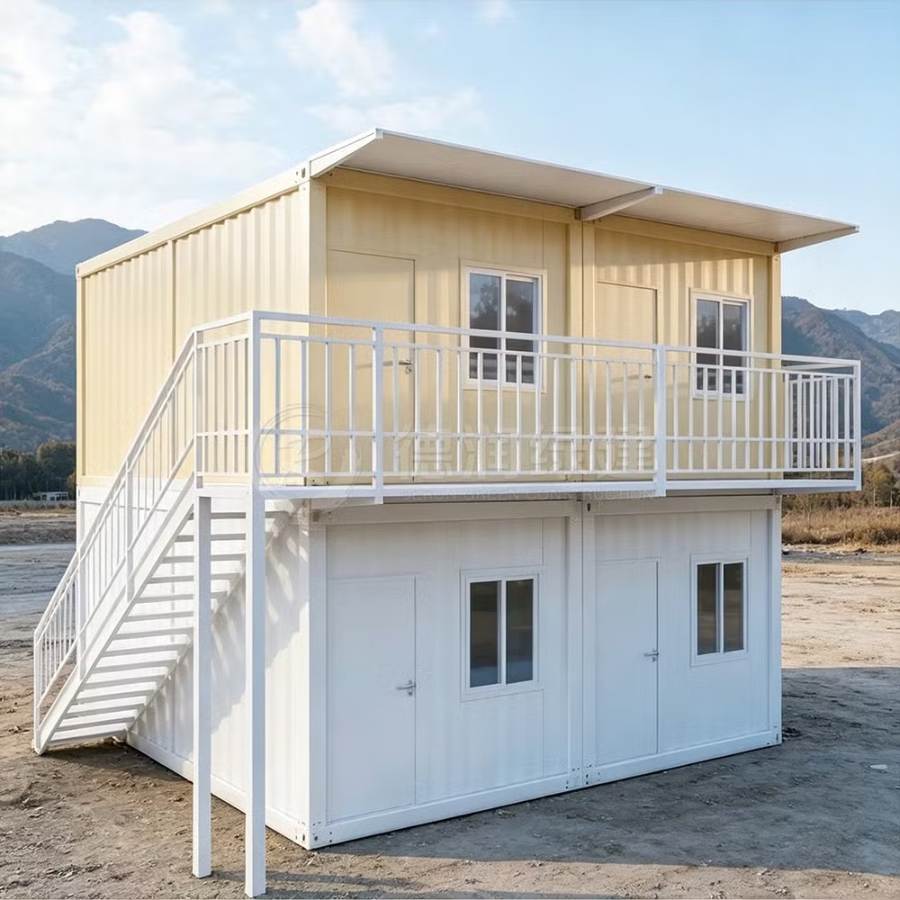 Portability Modern 20 FT Multi-Story Steel Container House Quick Installation Tiny Office Detachable Design