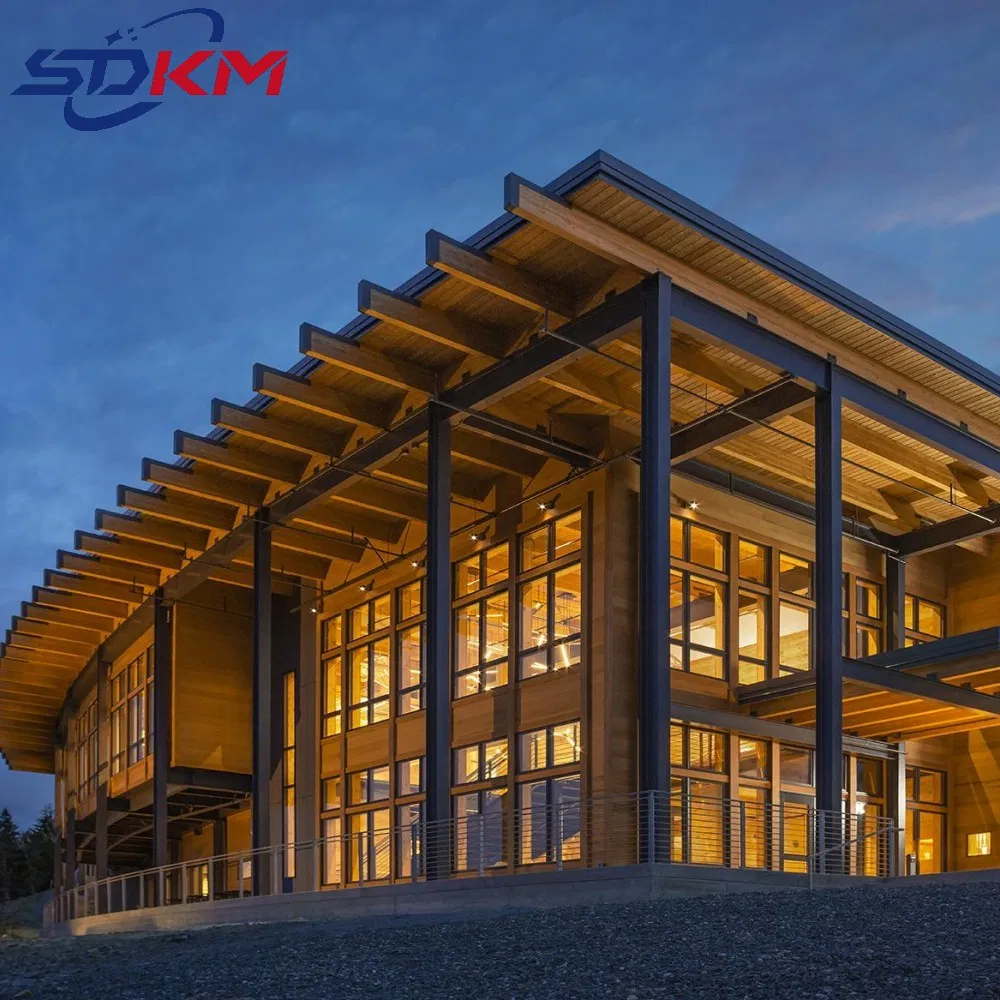 Structural Steel Frame Prefabricated House Restaurant Store Residential House Warehouse, Hotels, Industrial Park, Buildings Schools