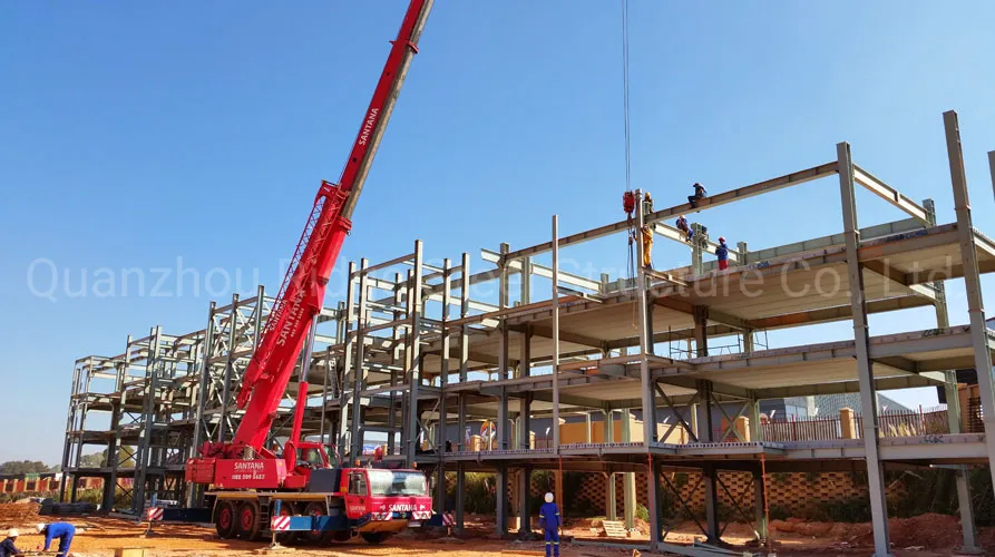 China Prefabricated Multi-Storey Prefab Steel Frame Structure Residential Buildings Construction