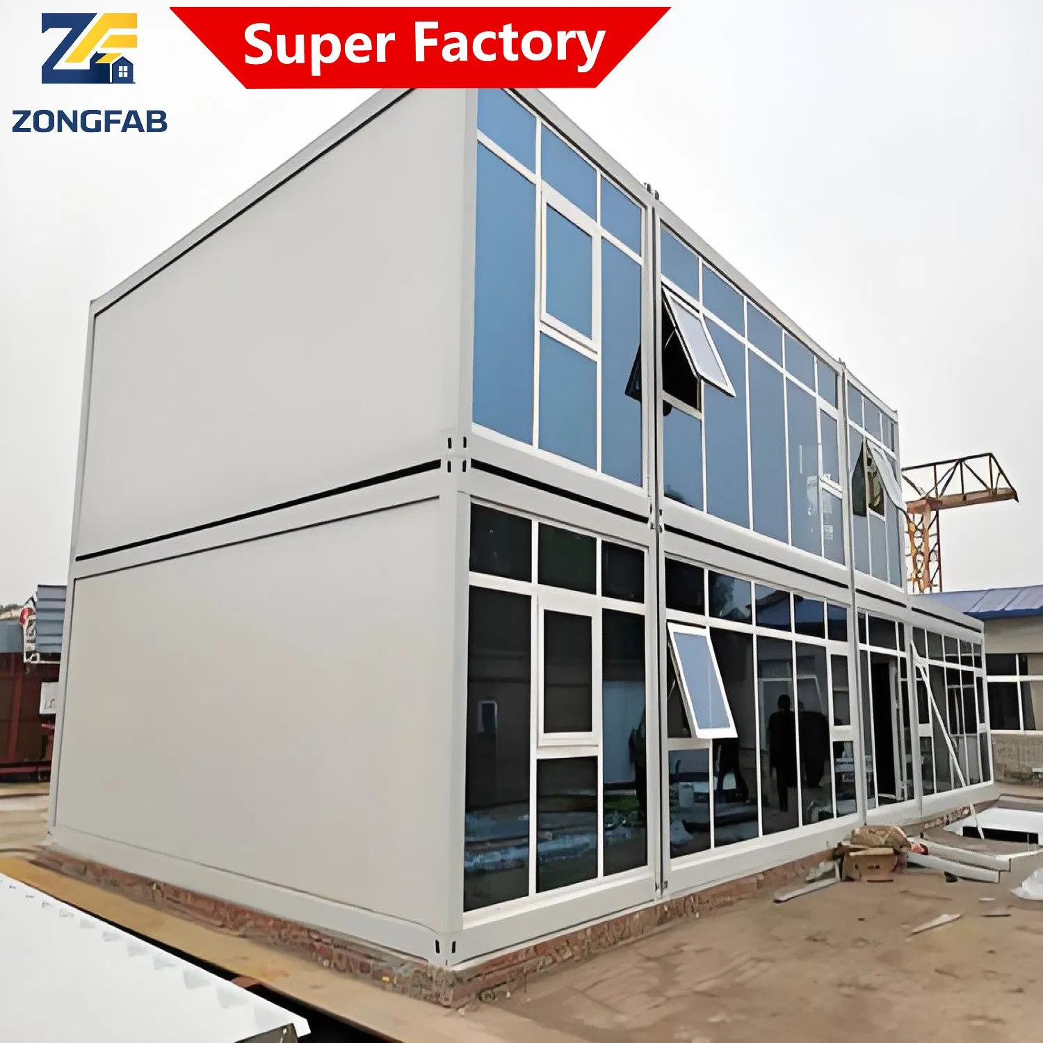 20FT 40FT Integrated Movable Mobile Portable Detachable Assembly Prefab Modular Container Building Housing