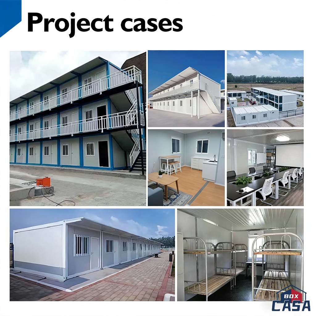 Modular Prefab Industrial Design Container House for Office &amp; Warehouse Use Compact Steel Structure Frame Welded Construction
