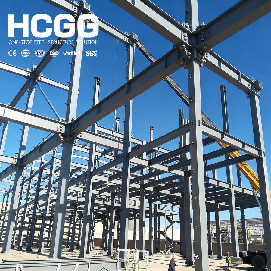 Prefabricated Luxury Steel Structure Office Building H Beam Box Frame Modular Multi-story Metal Building Design Manufacturing