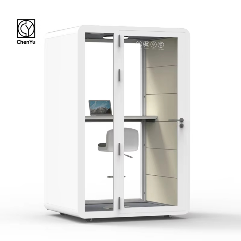 Prefab Modular Soundproof Office Pod for Outdoor Hotel Use Modern Design Metal Frame Detachable Container House Office Solution