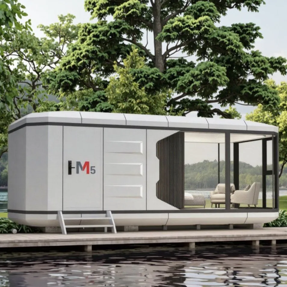 Outdoor Portable Expandable Space Capsule Tiny House Modern Modular Prefab Home for Hotel Airbnb Living Office Working Villa