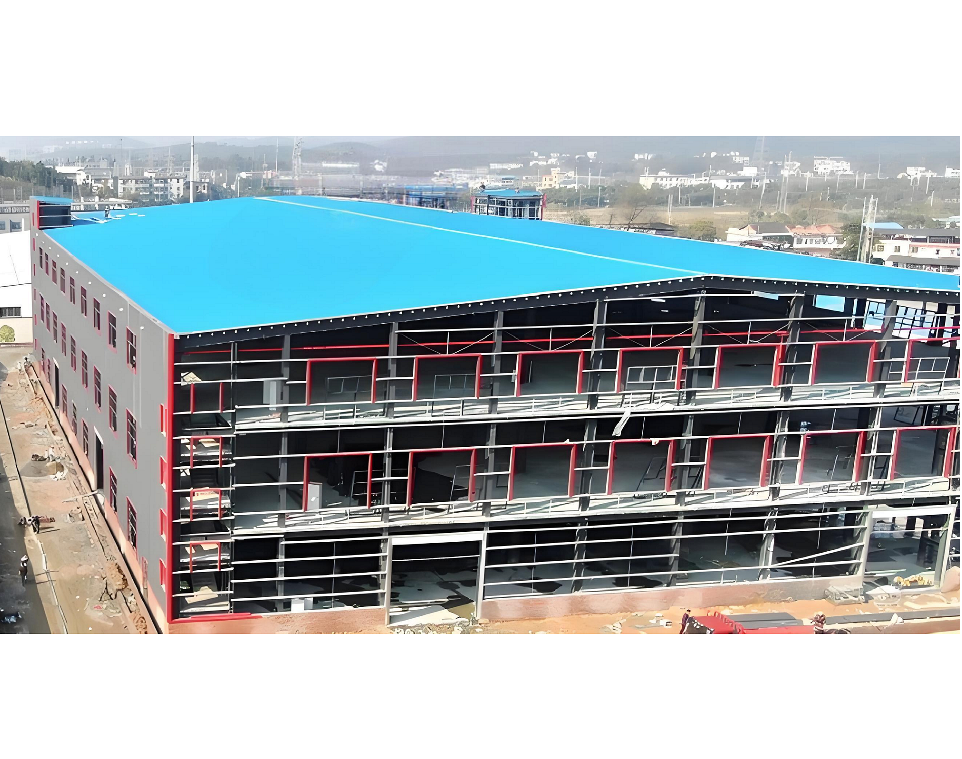 Customized Modular Steel Structure Prefabricated Multi-Storey Buildings for Commercial Office or Industrial Workshop Use