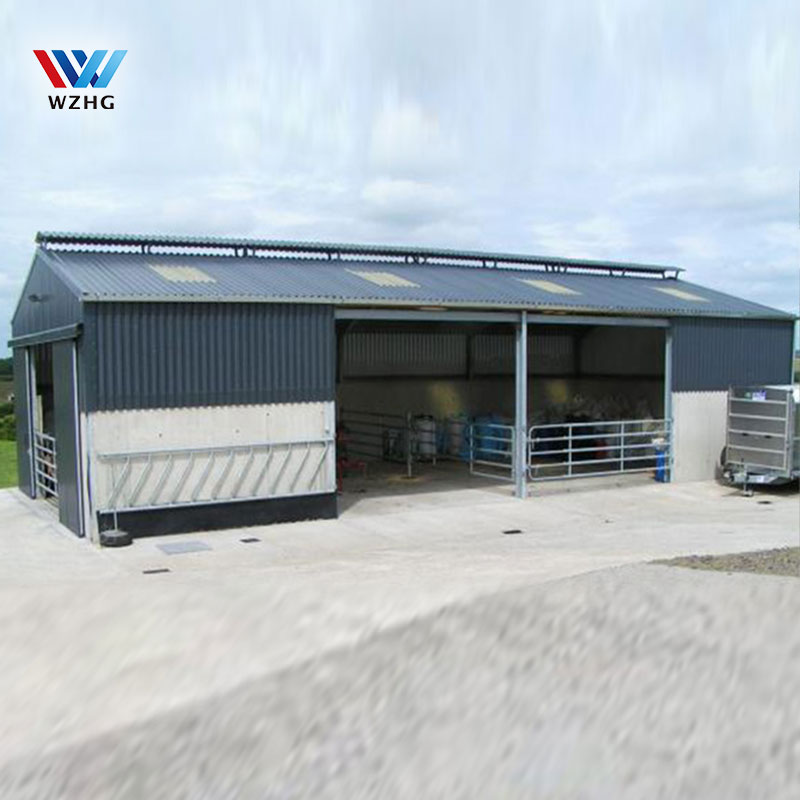Low Cost Design Prefabricated Steel Structure Poultry Farm Prefab Slaughter House Equipment Cattle House