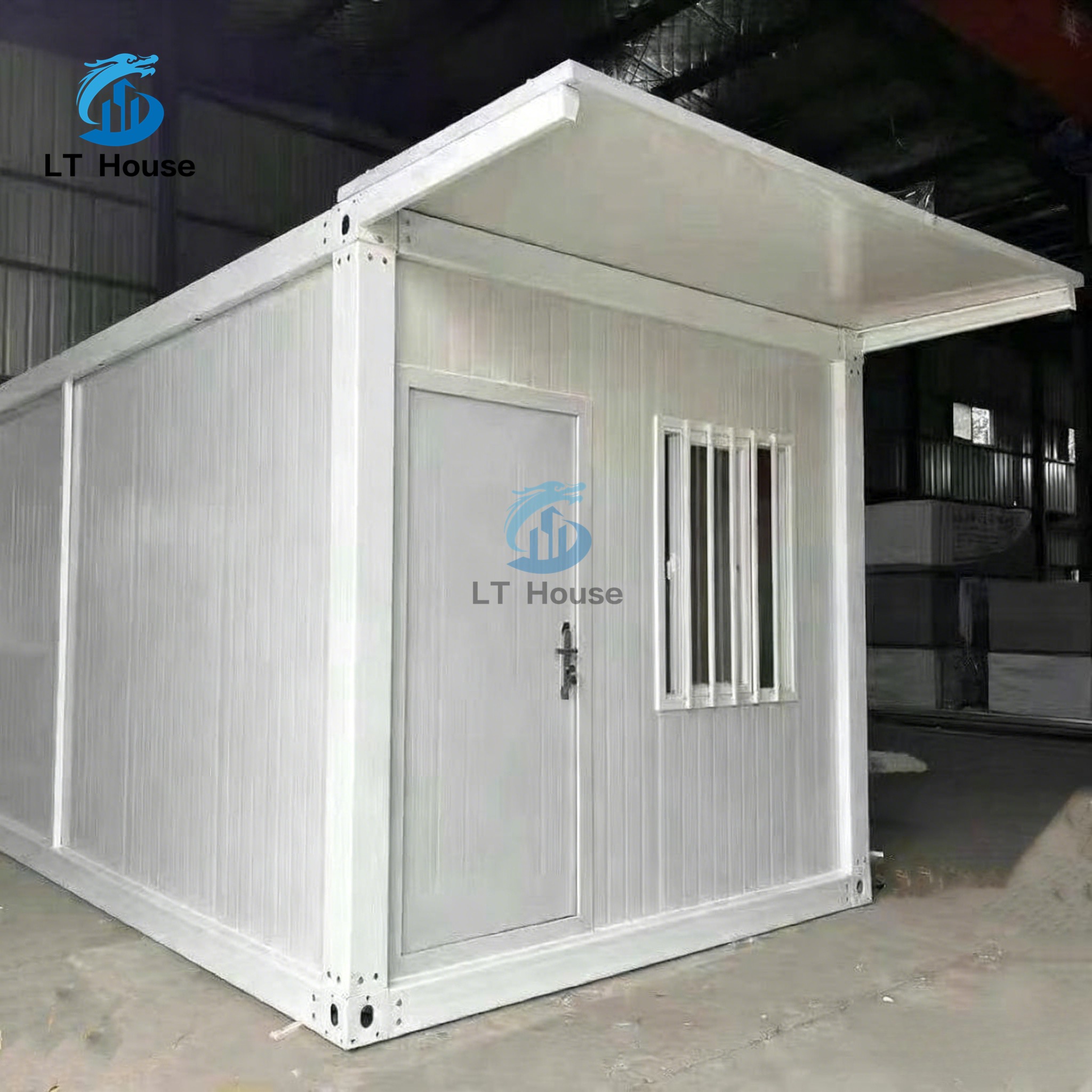 20ft 40ft Container House Prefabricated Modular Kit with PU Rockwool Panel Customized Mobile Office Camp Labor Accommodation