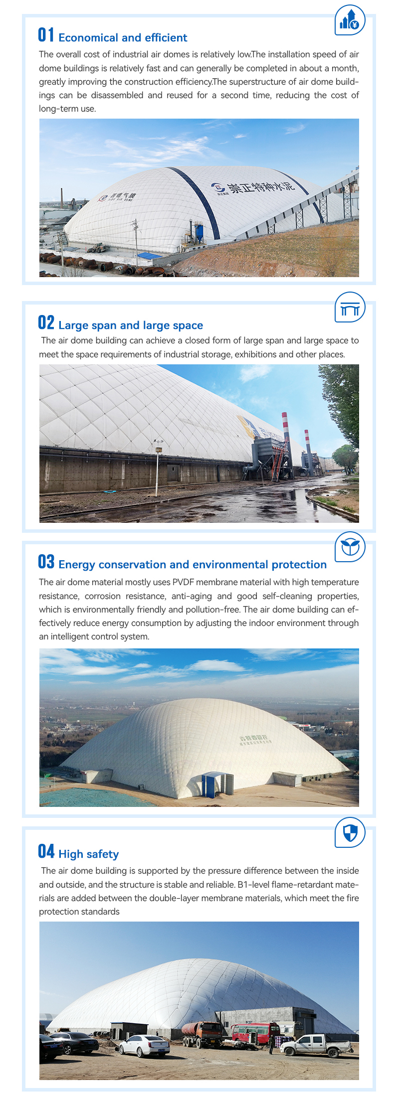 Industrial Air Dome Internal Space