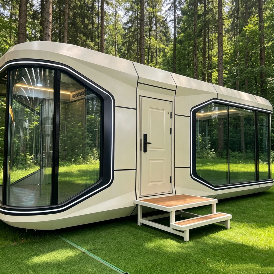 Best-Selling Custom Sustainable Portable Mobile Prefab Modular Space Capsule House for Hilltop Villa