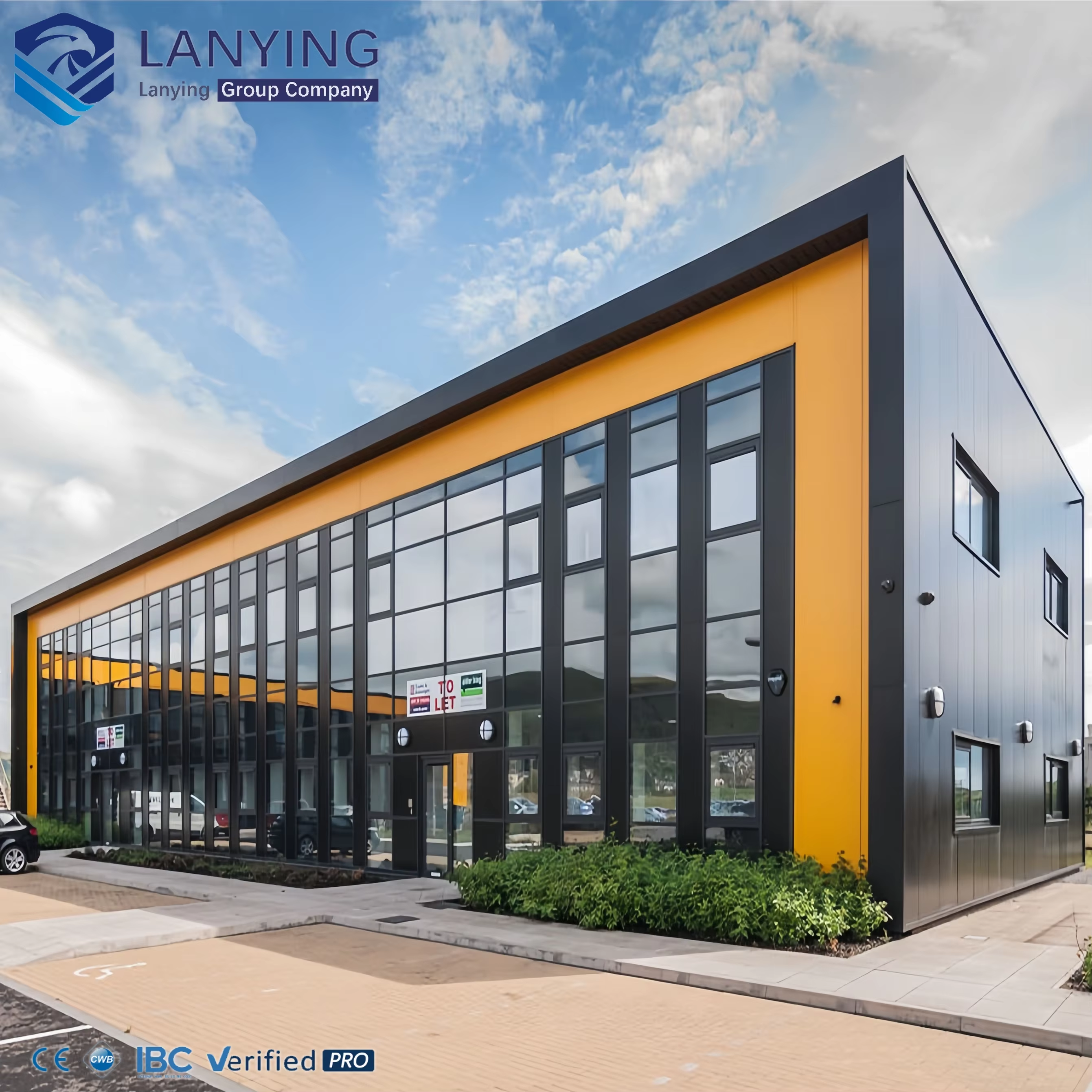 CWB Certified Prefabricated Warehouse - Hot DIP Galvanized Steel Frame Construction For Industrial Warehouse