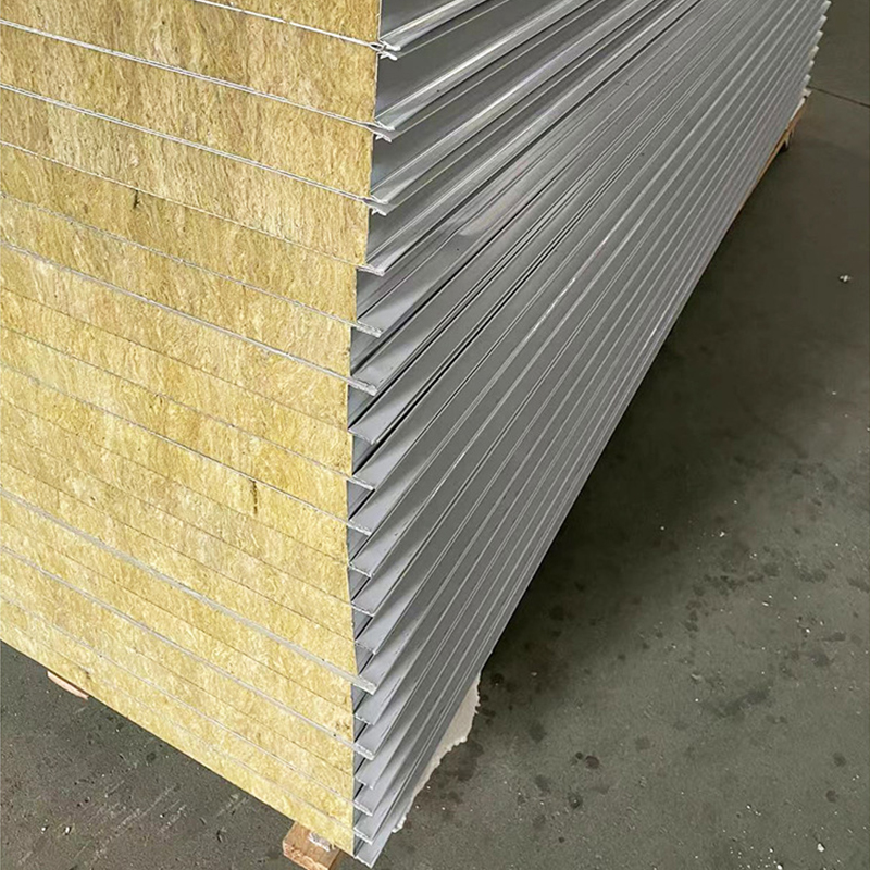 Stainless Steel Rock Wool Sandwich Modern Eco-friendly Lightweight High Strength Easy Installation Construction Temporary Prefab