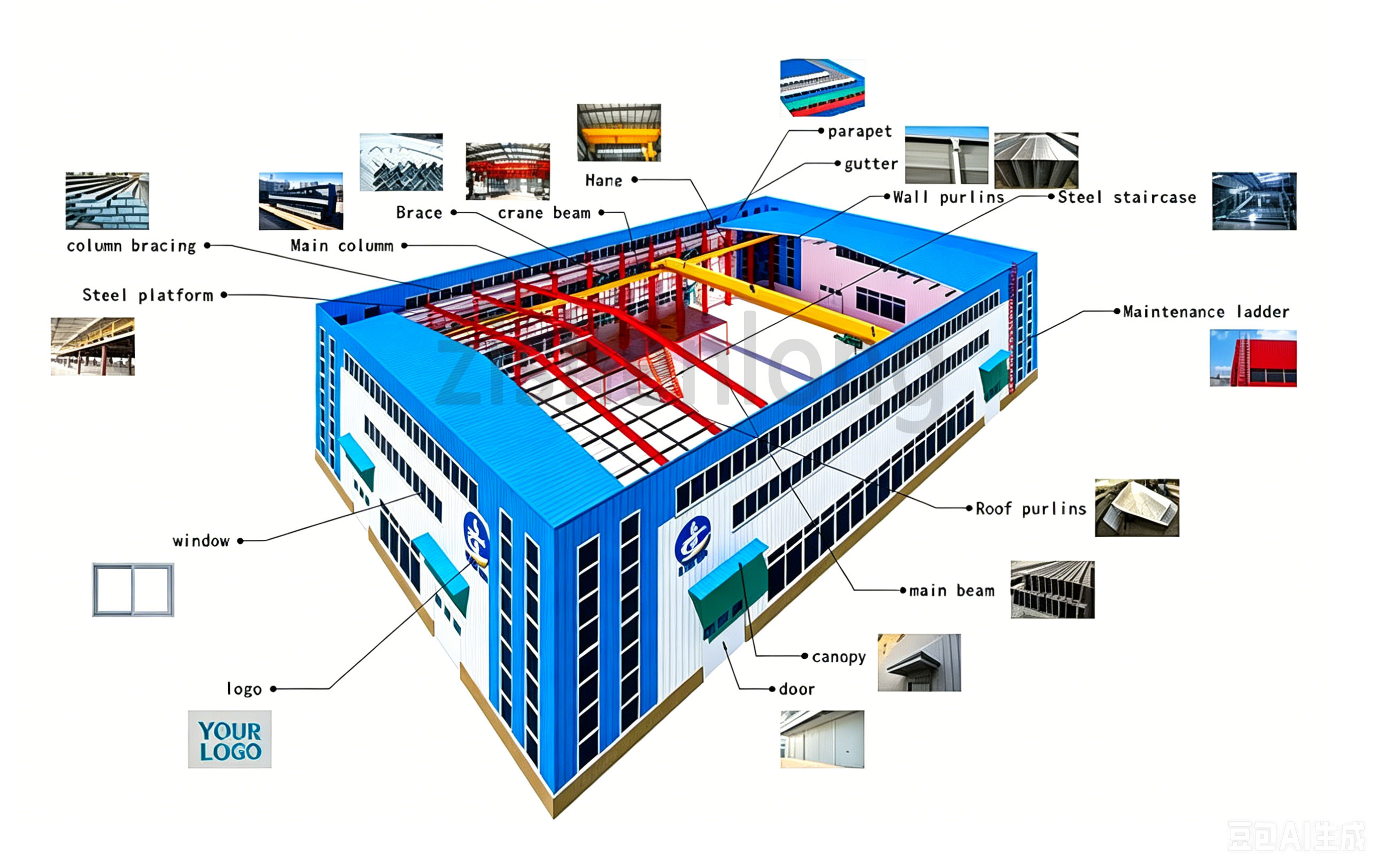 Steel Structure Workshop Layout