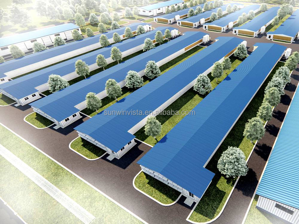 Steel Structure Industrial Farm Building Agricultural Structure for Chicken House Farm House and Livestock Animal House