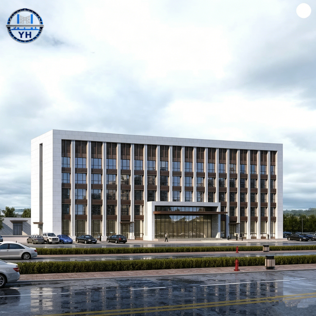 Customized Sturdy Steel Structure Building Structural Steel Quickly Assembled Low Cost Prefab Multi-story Commercial Buildings