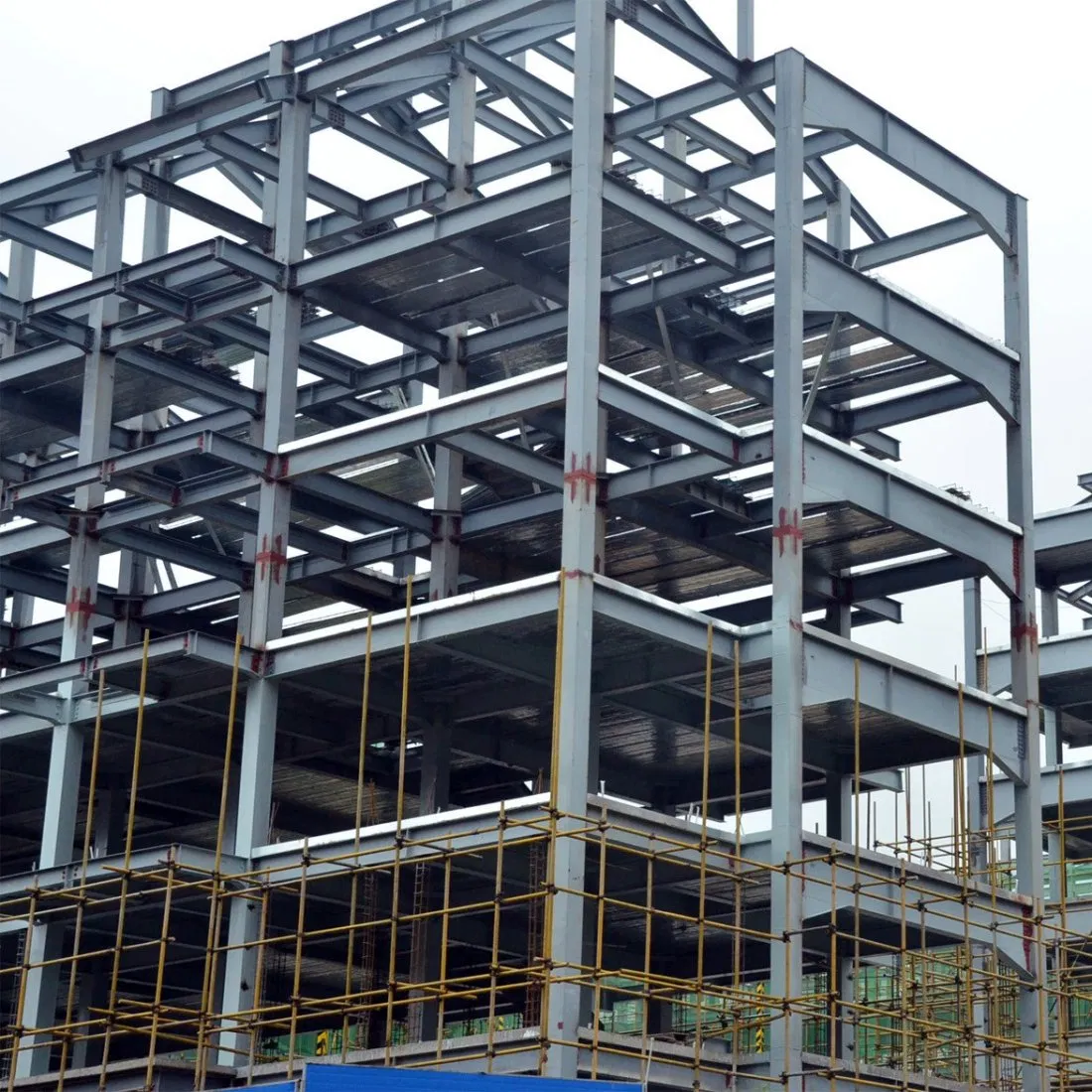 CE Certification Multi Storey Large Steel Structure Building Prefabricated Modular Building Workshop Office Building