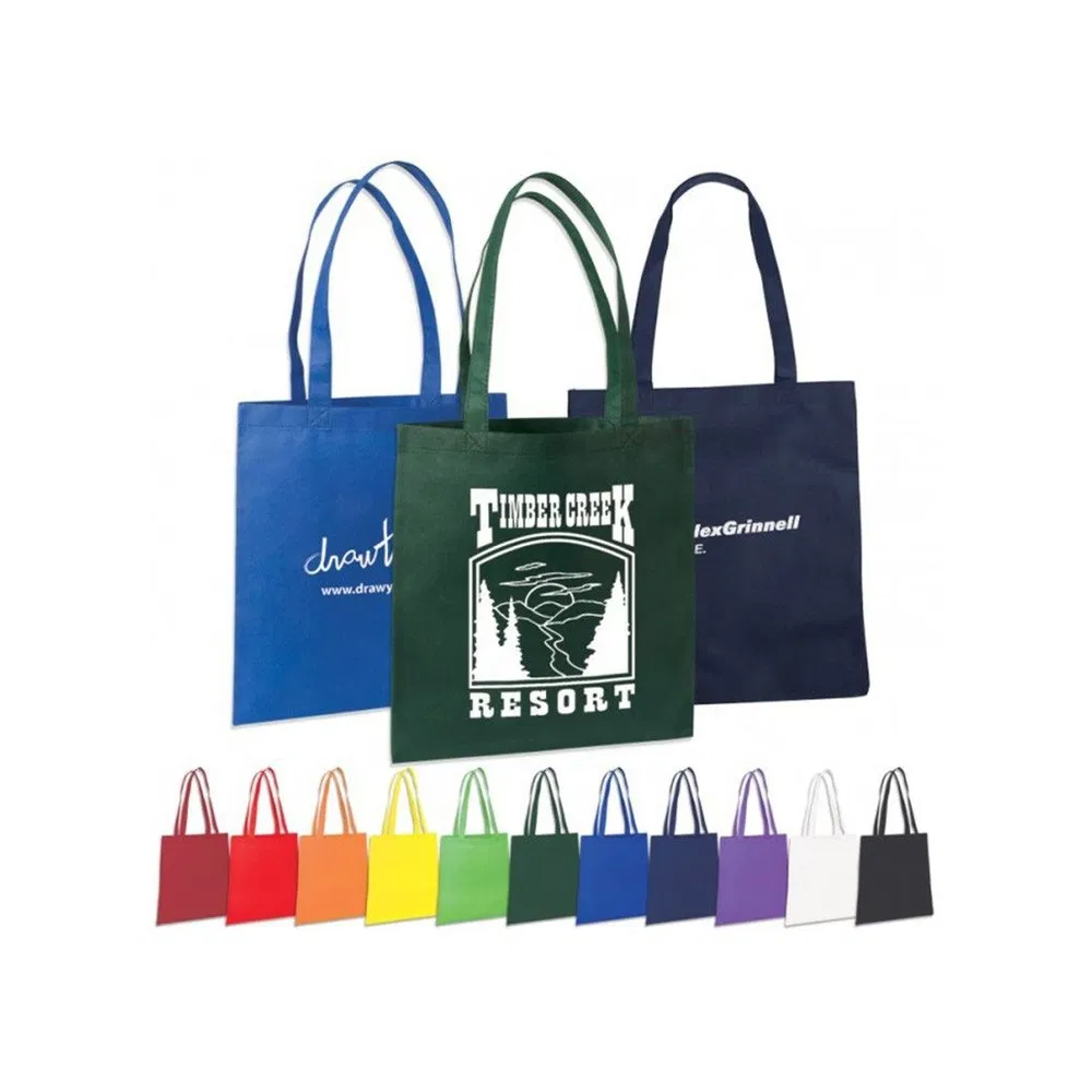 Bolsas de presente de tecido não tecido laminado em PP dobráveis e duráveis