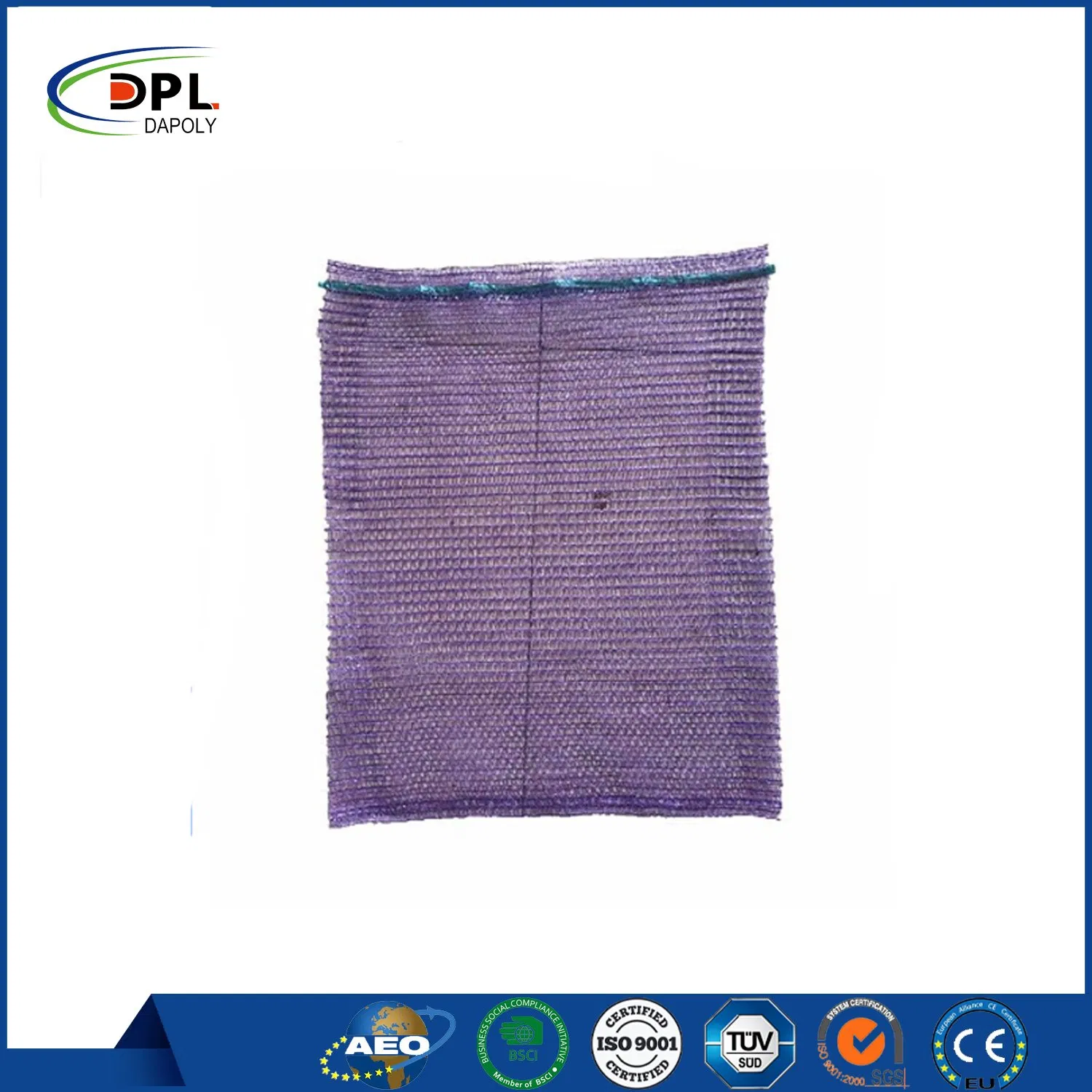 Sacos de Malha de Alho em PP para Vegetais, Sacos de Malha de PE para Cenouras com Cordão à Venda