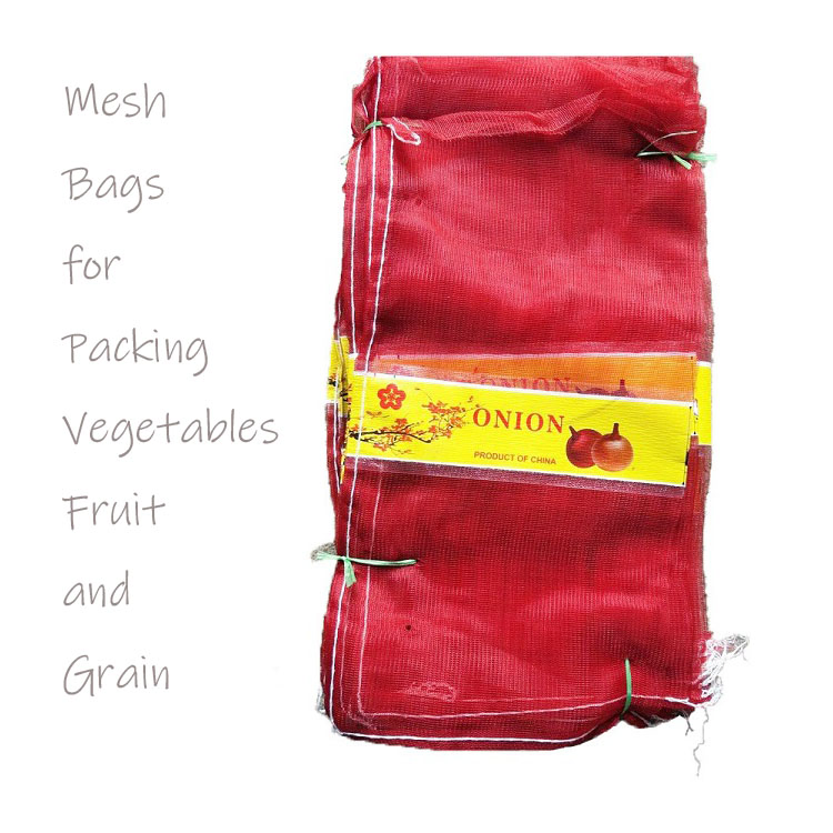 Sacos de Malha HDPE para Alho e Cebola, Sacos de Malha para Frutas e Batatas