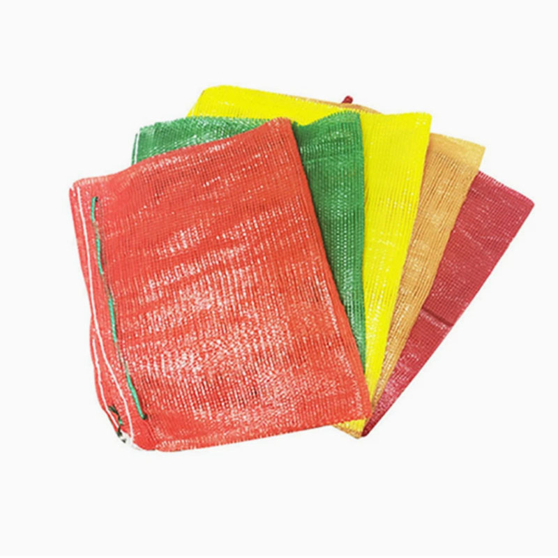 Saco de Rede Leno Tubular de Plástico PP Atacado com Cordão para Vegetais