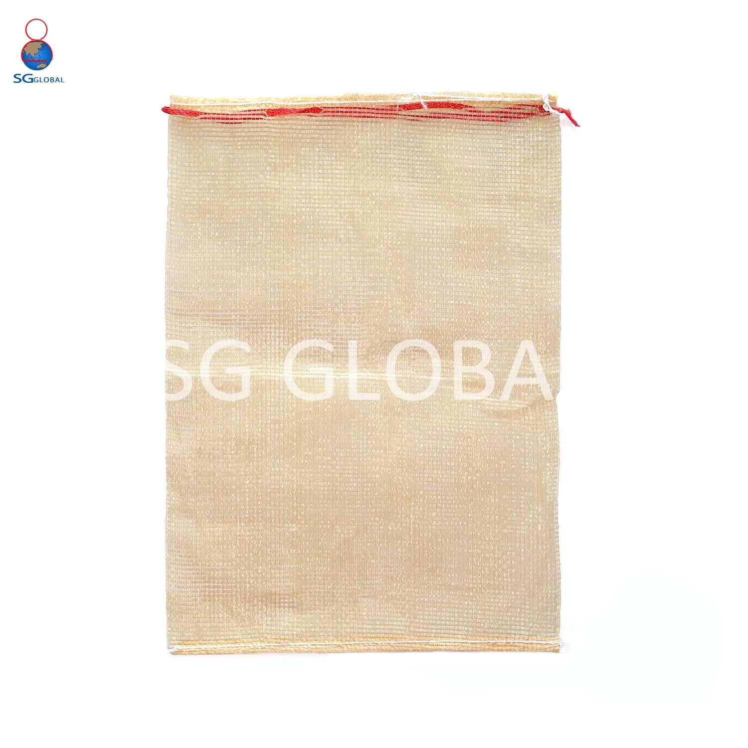 China 10kg 25kg Fábrica de Sacos de Rede de Drawstring de PP para Frutas e Legumes
