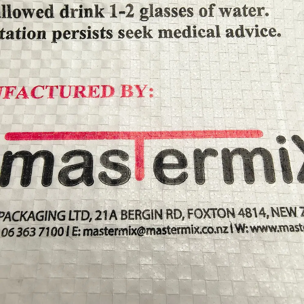 Saco Válvula Woven PP Vazio de Alta Qualidade para Embalagem de Massa para Parede 25kg 50kg Saco