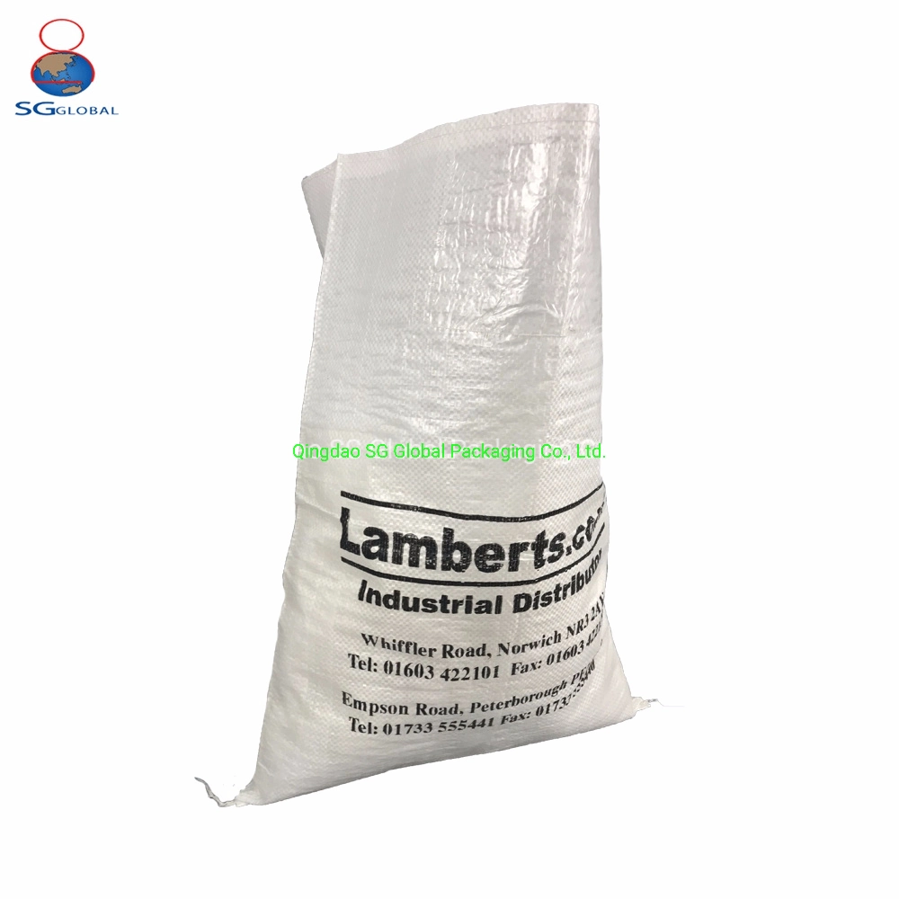Embalagem Laminada de Polipropileno BOPP da Fábrica SGS Grs 25kg 50kg Saco de Embalagem de Grãos Arroz Batata Farinha Açúcar Fertilizante Semente Ração Milho Saco Woven PP Transparente