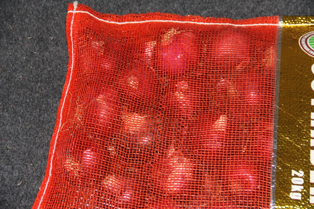 Etiqueta de Cor Cebola Alho Batata Vegetais Saco de Rede de Leno