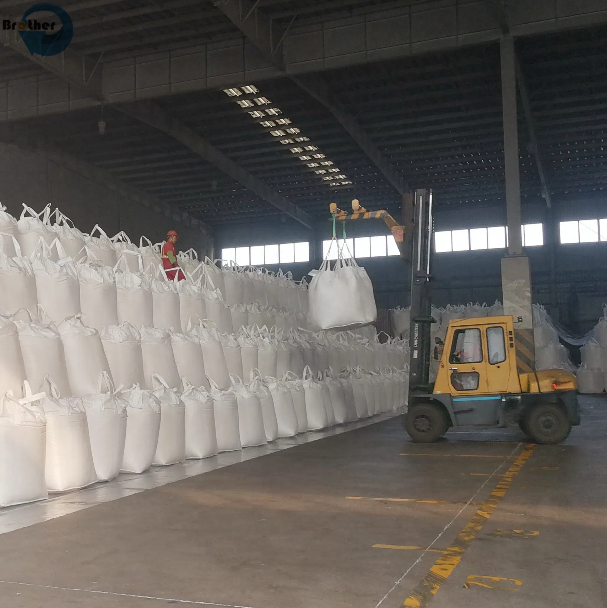 1 Ton Constructions Cimento Saco Jumbo de Fundo Plano Respirável para Areia e Cascalho Saco FIBC a Granel