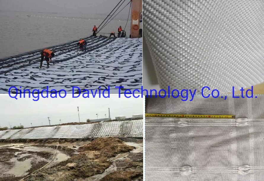 Cortina de baffle de lodo de poliéster, polipropileno, malha tricotada, tecido, geogrelha, colchão composto, geocontêiner, geobag, geomanta, tubo geotêxtil