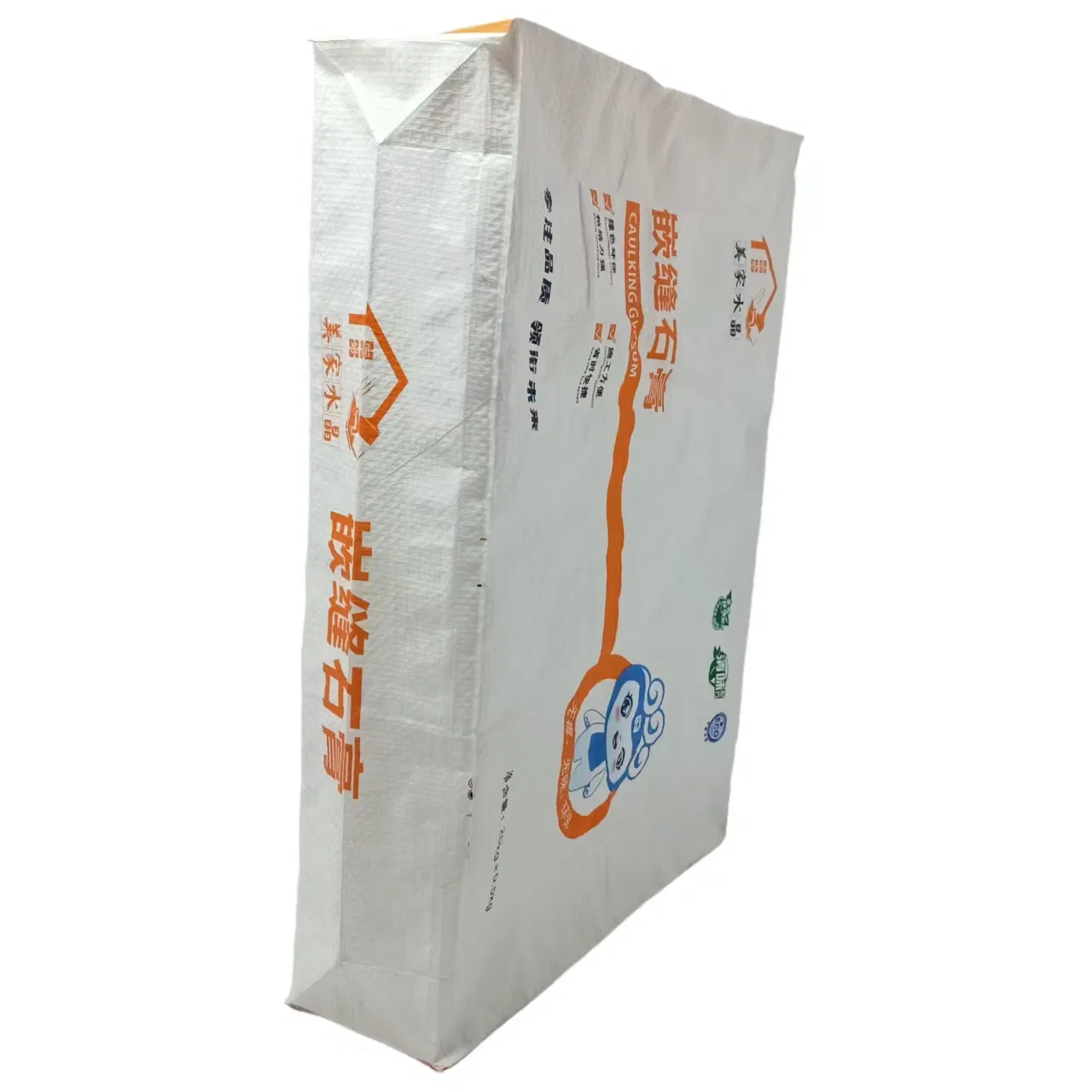 Saco de Válvula de PP Laminado à Prova d'Água com Fundo Vazio 50kg e Válvula Interna