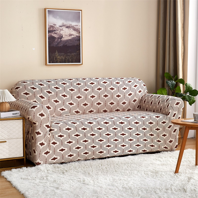 Capa de Móveis para Sofá e Assentos, Capa de Sofá Moderna em Poliéster para Decoração de Casa 4 Assentos e 3 Assentos e 2 Assentos e 1 Assento