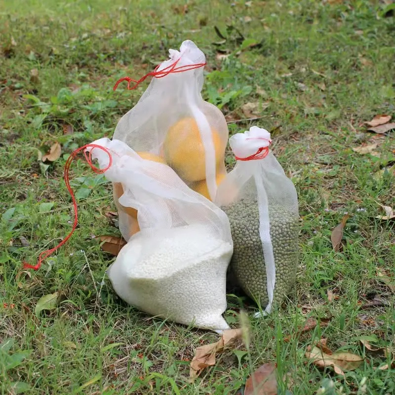 Saco de Malha de HDPE para Proteção de Frutas em Viveiro para Coleta de Árvores Cítricas