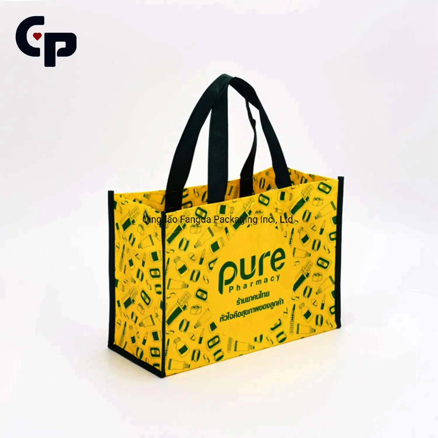 Bolsas de Compras Reutilizáveis de Alta Qualidade em Tecido Não Tecido - Sacolas de Compras de Polipropileno Laminado Ecológicas e Duráveis