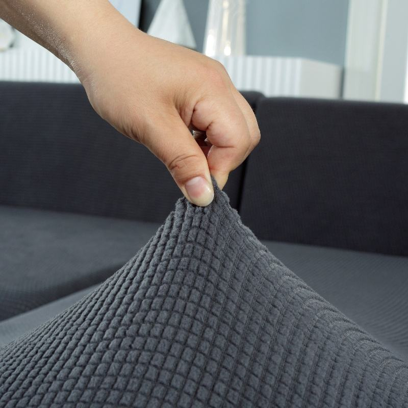 Capa de Sofá de Luxo à Prova de Poeira em Spandex e Poliéster para Conjunto de Móveis